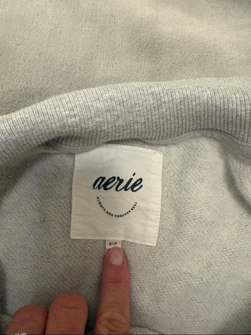Aerie Vintage Popover Polo Sweatshirt - Picture 3 of 3